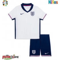 Camiseta Inglaterra Primera Equipación para niños Eurocopa 2024 manga corta (+ pantalones cortos)